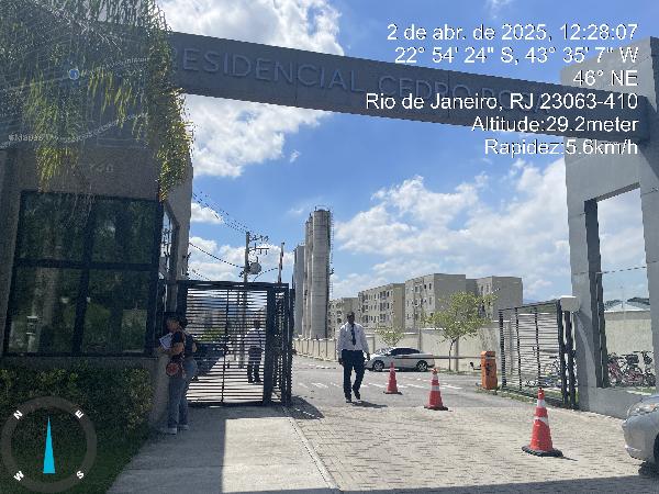 Apartamento em Rio de Janeiro, Inhoaiba, Rua Campo Grande, N. 3740, Apto 504, Bl 08, RJ. Área: 41.19m2