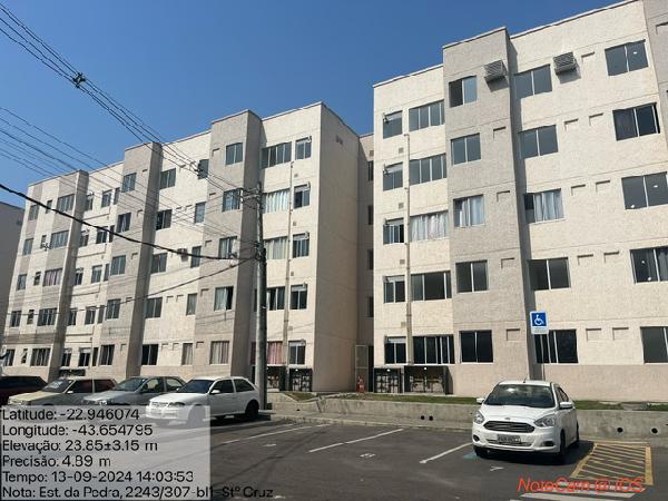 Apartamento em Rio de Janeiro, Santa Cruz, Estrada Da Pedra, N. 2243, Apto 307, Bl 01, RJ. Área: 41m2 Apartamento em Rio de Janeiro, Santa Cruz, Estrada Da Pedra, N. 2243, Apto 307, Bl 01, RJ. Área: 41m2