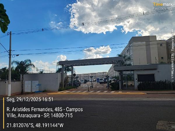 Apartamento em Araraquara, Campos Ville, Rua Aristides Fernandes, N. 485, Apto 31, Bl F Torre 02, SP. Área: 43.06m2