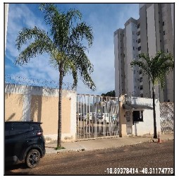 Apartamento em Uberlândia, Jardim Brasilia, Rua Alaor Carlos Garcia, N. 455, Apto 1003, Bl 03 Vg 216, MG. Área: 55.41m2