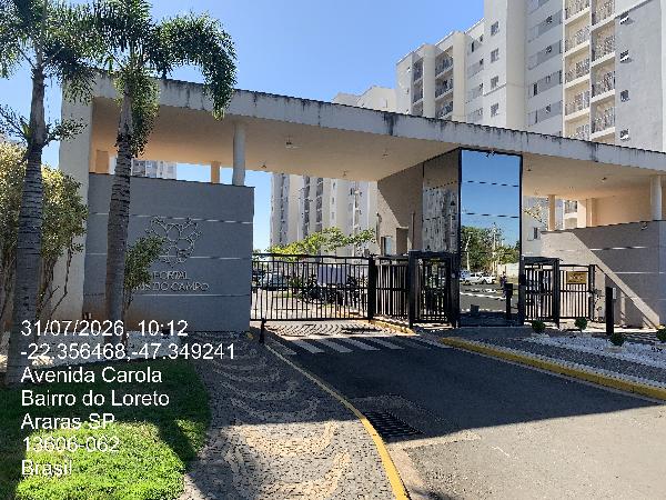 Apartamento em Araras, Sitios De Recreio Independencia, Avenida Carola, N. 211, Apto 204, Tr 7, SP. Área: 47.93m2