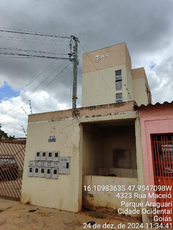 Apartamento em Cidade Ocidental, Parque Araguari, Rua Maceio, N. Sn, Apto 301, Lt 25, Qd 43, GO. Área: 50.77m2