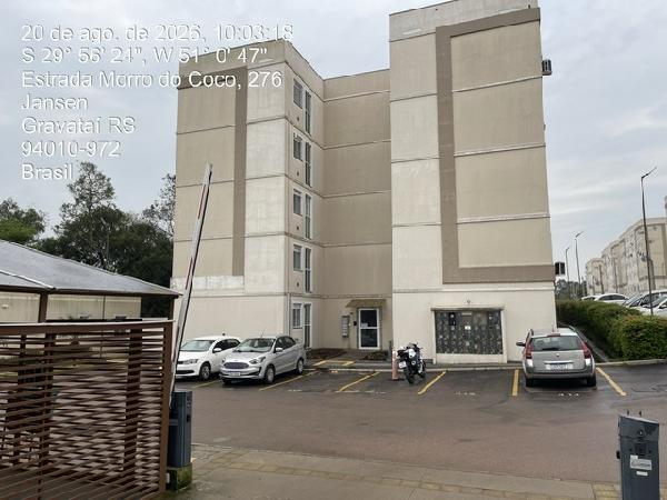 Apartamento em Gravataí, Jansen, Rua Tancredo Neves, N. 600, Apto 404, Bl 16, RS. Área: 38.4m2