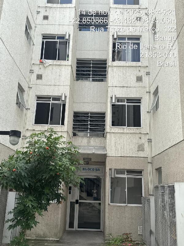 Apartamento em Rio de Janeiro, Bangu, Estrada Do Guandu Do Sena, N. 1430, Apto 504, Bl 05, RJ. Área: 40.54m2