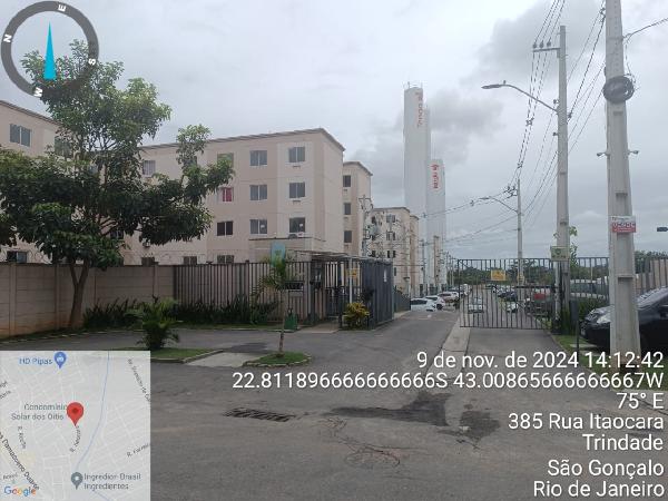 Apartamento em São Gonçalo, Trindade, Rua Itaocara, N. 0, Apto 403, Bl 10, RJ. Área: 41m2