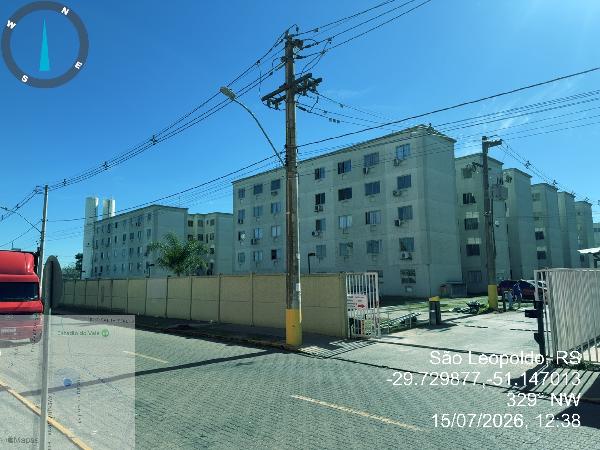 Apartamento em São Leopoldo, Santos Dumont, Rua Ricardo Joao Merker, N. 44, Apto 101, Bl 36, RS. Área: 41.19m2