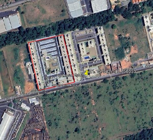 Apartamento em Ribeirão Preto, Jardim Ouro Branco, Rua Professor Aylton Ricoy De Oliveira, N. 605, Apto 204, 2 Pavimento Bl 20 Vg 17, SP. Área: 40.82m2