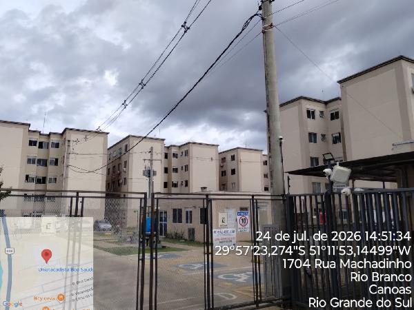 Apartamento em Canoas, Rio Branco, Rua Machadinho, N. 1704, Apto 503, Bl 11, RS. Área: 41.19m2