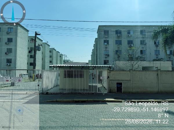 Apartamento em São Leopoldo, Santos Dumont, Rua Ricardo Joao Merker, N. 44, Apto 304, Bl 34, RS. Área: 41.19m2