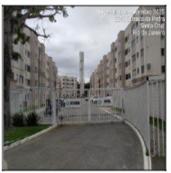 Apartamento em Rio de Janeiro, Santa Cruz, Estrada Da Pedra, N. 2243, Apto 101, Bl 4, RJ. Área: 41.27m2