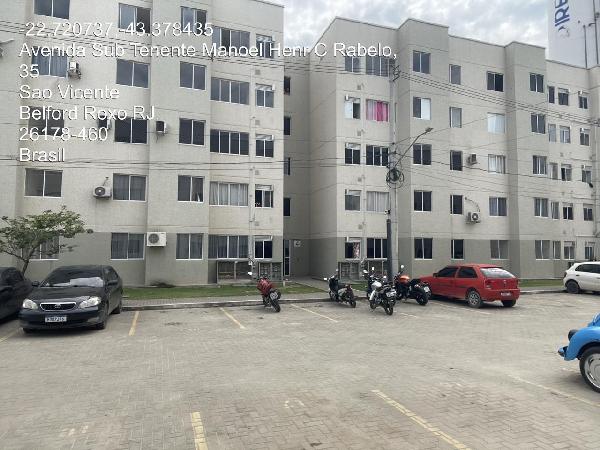 Apartamento em Belford Roxo, Sao Vicente, Avenida Subtenente Manuel Henrique Da C Rabaello, N. 80, Apto 102, Bl 04 Lt 01 Qd 123, RJ. Área: 41.06m2
