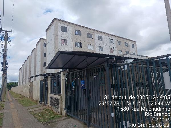 Apartamento em Canoas, Rio Branco, Rua Machadinho, N. 1580, Apto 102, Bl 14, RS. Área: 41.19m2