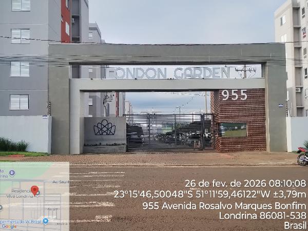 Apartamento em Londrina, Jardim Maria Celina, Avenida Rosalvo Marques Bonfim, N. 955, Apto 402, 3º Andar, 4º Pav, Bl 10, Vaga 365, PR. Área: 47.71m2
