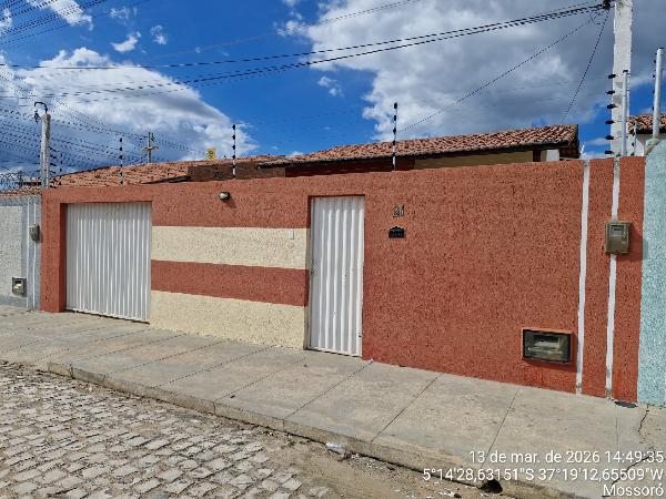 Casa em Mossoró, Alto Do Sumare, Rua Porto Velho, N. 21, Lt 31 Qd E4, RN. Área: 56.85m2