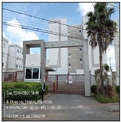 Apartamento em Sete Lagoas, Novo Horizonte, Rua Chico Dos Pinhoes, N. 220, Apto 203, Bl 08 Box 150, MG. Área: 38.4m2