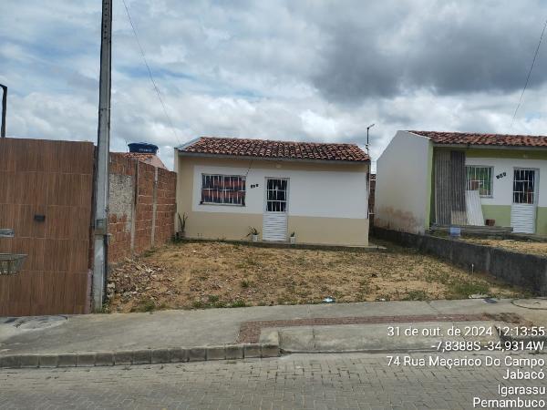 Casa em Igarassu, Jabac¾, Rua Beija Flor, N. 127, Cs 37 Qd D, PE. Área: 46.3m2