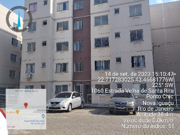 Apartamento em Nova Iguaçu, Nova Iguacu, Estrada Velha De Santa Rita, N. S/N, Apto 302, Bl 07, RJ. Área: 42.61m2