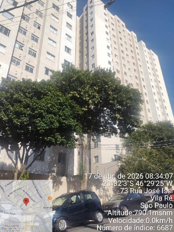 Apartamento em São Paulo, Vila Ré, Rua Carlos Maria Steimberg, N. 194, Apto 01, Torre B, SP. Área: 35.23m2