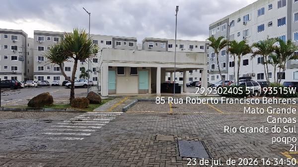 Apartamento em Canoas, Mato Grande, Rua Roberto Francisco Behrens, N. 85, Apto 501, Bl 10, RS. Área: 40.82m2