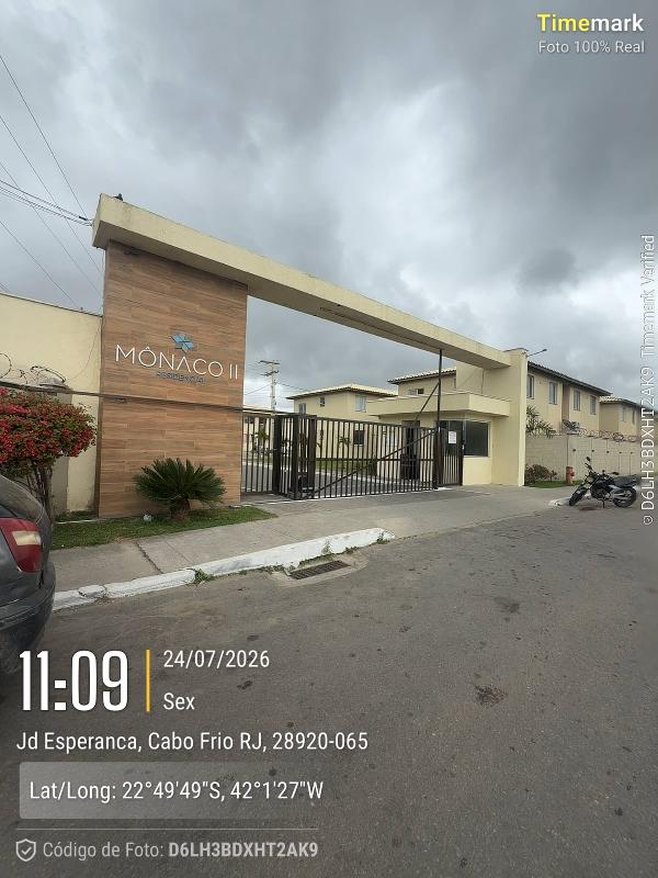 Apartamento em Cabo Frio, Jardim Esperanca, Rua Americo Gomes Da Fonseca, N. Sn, Apto 202, Bl 43, RJ. Área: 50.4m2