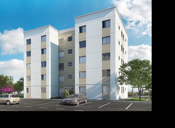 Apartamento em Rio de Janeiro, Santa Cruz, Rua Projetada A, N. 250, Apto 302, Bl 11, RJ. Área: 44.22m2