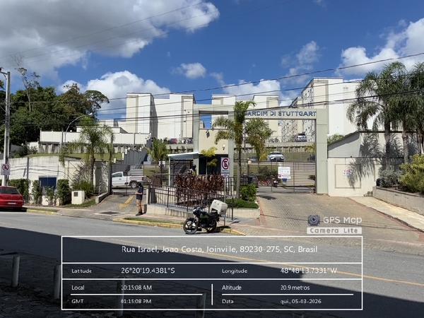 Apartamento em Joinville, Joao Costa, Rua Israel, N. 68, Apto 303, Bl 15 Vg 235, SC. Área: 39.3m2