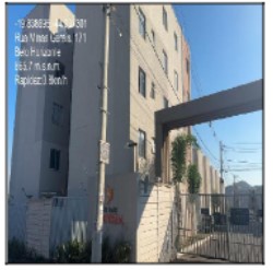 Apartamento em Contagem, Fazenda Bom Jesus, Rua Minas Gerais, N. 100, Apto 304, Bl 3 Vg 143, MG. Área: 43.84m2