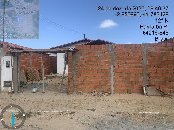 Casa em Parnaíba, Rosapólis, R 06, N. 19, Qd C1, Lt 19, Lot Dom Rufino Iv, PI. Área: 53.14m2