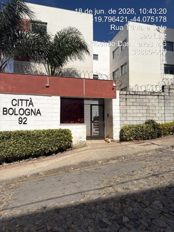 Apartamento em Ribeirão das Neves, Sao Luiz, Rua Trinta E Sete, N. 92, Apto 402, Bl 05 Vg 94, MG. Área: 47.98m2
