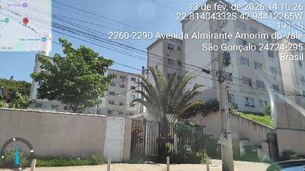 Apartamento em São Gonçalo, Monjolos, Estrada Joao De Abreu, N. 214, Apto 201, Bl 20, RJ. Área: 48.74m2 Apartamento em São Gonçalo, Monjolos, Estrada Joao De Abreu, N. 214, Apto 201, Bl 20, RJ. Área: 48.74m2