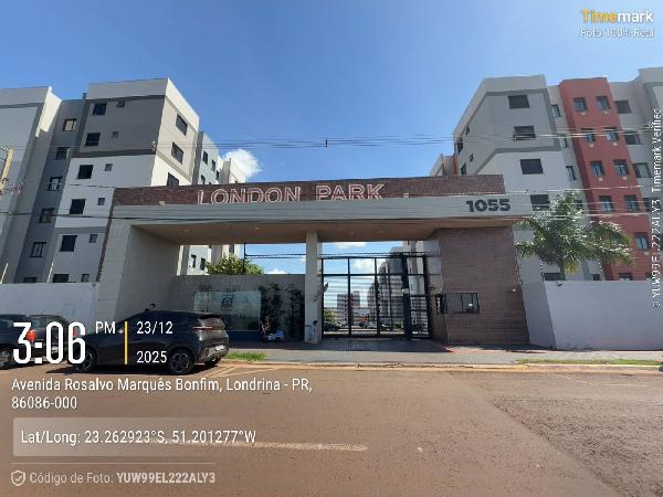 Apartamento em Londrina, Jardim Maria Celina, Avenida Rosalvo Marques Bonfim, N. 1055, Apto 104, Bl 11 Vaga Nº 184-Pne, PR. Área: 37.64m2