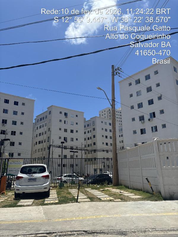 Apartamento em Salvador, Piata, Rua Pasquale Gatto, N. 494, Apto 704, Bl 03, BA. Área: 41.88m2