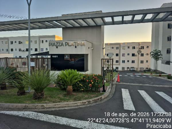 Apartamento em Piracicaba, Jupia, Rua Dos Mandis, N. 1081, Apto 203, 1 Andar Bl 08 Vg 140, SP. Área: 39.3m2