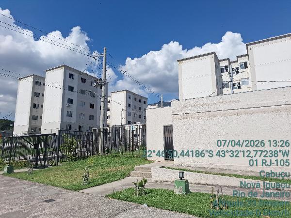 Apartamento em Nova Iguaçu, Cabucu, Avenida Abilio Augusto Tavora, N. 6045, Apto 301, Bl 04, RJ. Área: 40.54m2