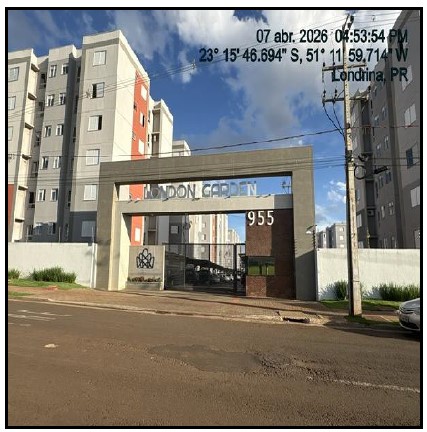 Apartamento em Londrina, Jardim Maria Celina, Avenida Rosalvo Marques Bonfim, N. 955, Apto 204, Bl 11 Tipo B, PR. Área: 47.44m2