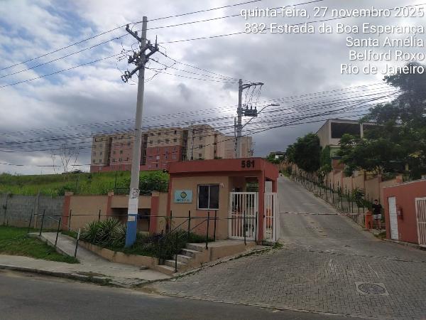 Apartamento em Belford Roxo, Das Gracas, Rua Belo Horizonte, N. 581, Apto 202, Torre T2, Lt 02, RJ. Área: 45.18m2