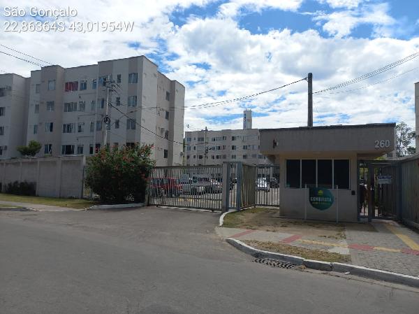 Apartamento em São Gonçalo, Tribobo, Rua Dalva Raposo, N. 260, Apto 211, Bl 03, RJ. Área: 57.94m2