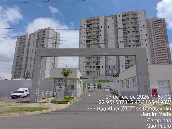 Apartamento em Campinas, Vila Palacios, Rua Alberto Carlos Dupas Valin, N. 337, Apto 43, Bl 01, SP. Área: 44.33m2
