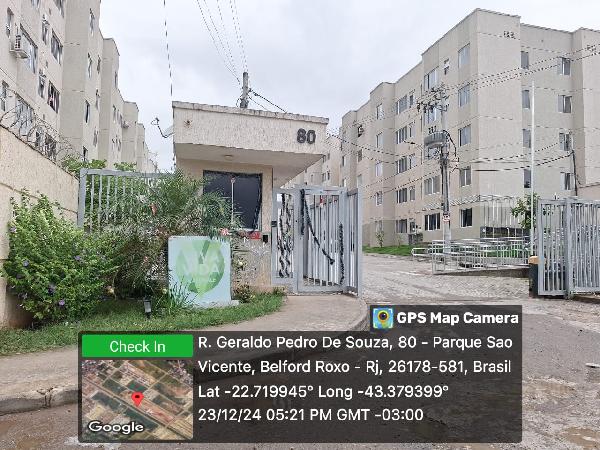 Apartamento em Belford Roxo, Sao Vicente, Rua Sargento Geraldo Pedro De Souza, N. 80, Apto 505, Bl 05, RJ. Área: 41.23m2