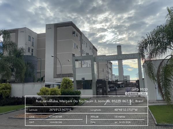 Apartamento em Joinville, Adhemar Garcia, Rua Jarivatuba, N. 2120, Apto 303, Bl 02, SC. Área: 39.3m2