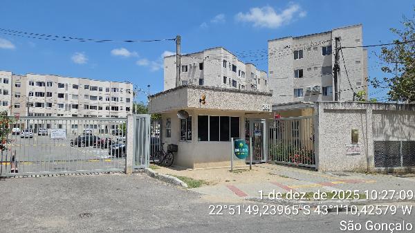 Apartamento em São Gonçalo, Tribobo, Rua Dalva Raposo, N. 260, Apto 207, Bl 03, RJ. Área: 41.27m2