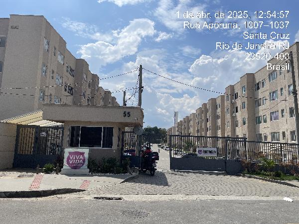 Apartamento em Rio de Janeiro, Santa Cruz, Rua Aporuna, N. 55, Apto 209, Bl 04, RJ. Área: 41.19m2