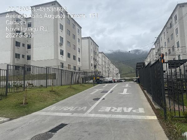 Apartamento em Nova Iguaçu, Cabucu, Avenida Abilio Augusto Tavora, N. 6045, Apto 302, Bl 16, RJ. Área: 40.54m2