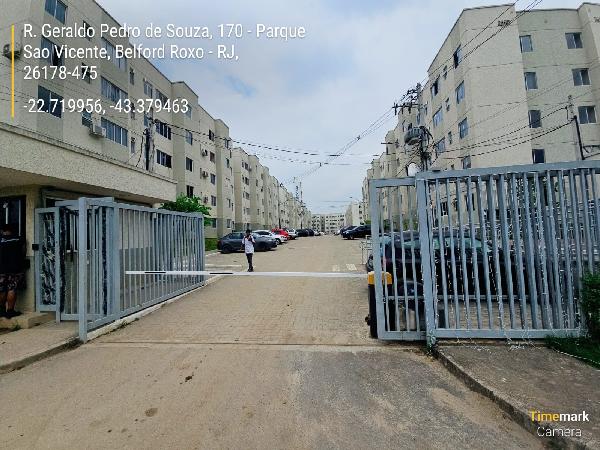 Apartamento em Belford Roxo, Sao Vicente, Rua Sargento Geraldo Pedro De Souza, N. 80, Apto 403, Bl 02, RJ. Área: 41.18m2