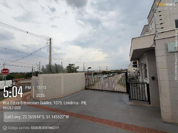 Apartamento em Londrina, Conjunto Habitacional Violim, Rua Elzira Bittencourt Guides, N. 55, Apto 402, Bl 11 TÉRreo Vg 177, PR. Área: 43.31m2