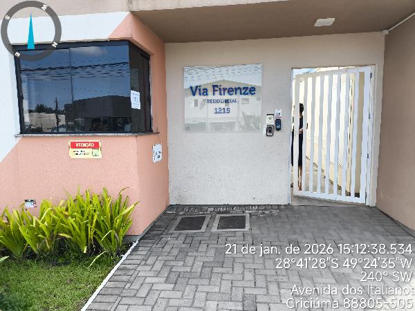 Apartamento em Criciúma, Sao Francisco, Avenida Dos Italianos, N. Sn, Apto 604, Bl 03, Vaga N 115, SC. Área: 45.34m2