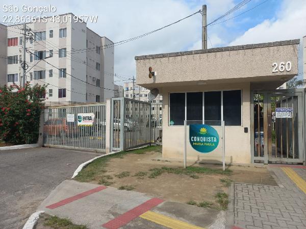 Apartamento em São Gonçalo, Tribobo, Rua Dalva Raposo, N. 260, Apto 304, Bl 03, RJ. Área: 41.19m2