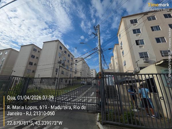 Apartamento em Rio de Janeiro, Madureira, Rua Maria Lopes, N. 655, Apto 507, Bl 11, RJ. Área: 40m2