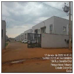 Apartamento em Cidade Ocidental, Mansoes Recreio Mossoro, Quadra 7, N. Sn, Apto 102, Bl D Lt 11 Terreo Rua Osvaldo Cruz, GO. Área: 53.54m2
