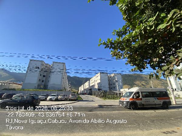 Apartamento em Nova Iguaçu, Cabucu, Avenida Abilio Augusto Tavora, N. 6045, Apto 202, Bl 22 Lt 01, RJ. Área: 40.54m2